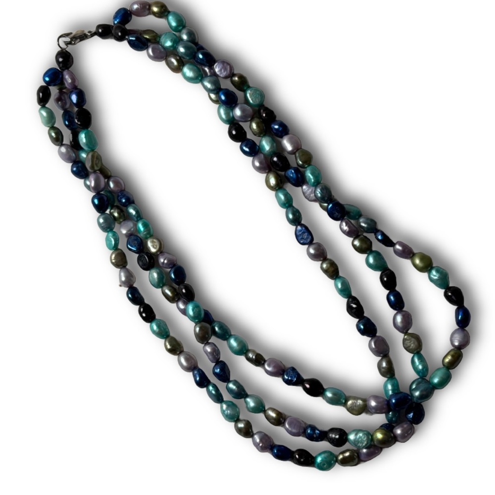 Multicolor Freshwater Pearl Strand Necklace – Estate Jewelry